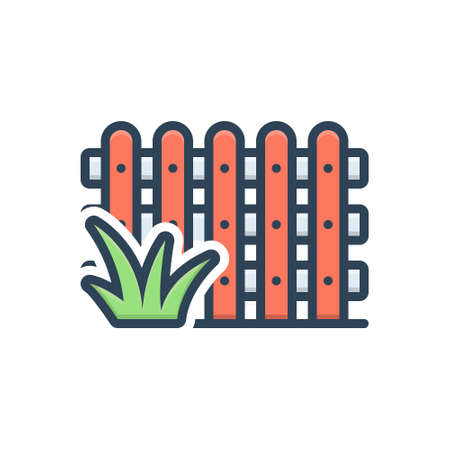Icon for fence,gardenのイラスト素材