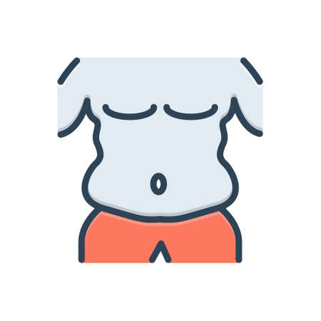 Icon for fat,body,figureのイラスト素材