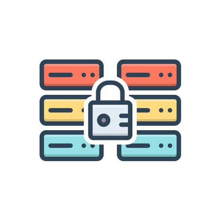 Icon for secure database,passwordのイラスト素材