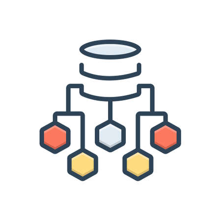 Icon for data flow chart,processのイラスト素材