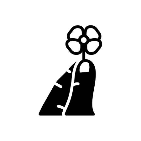 Icon for luck,four leafのイラスト素材