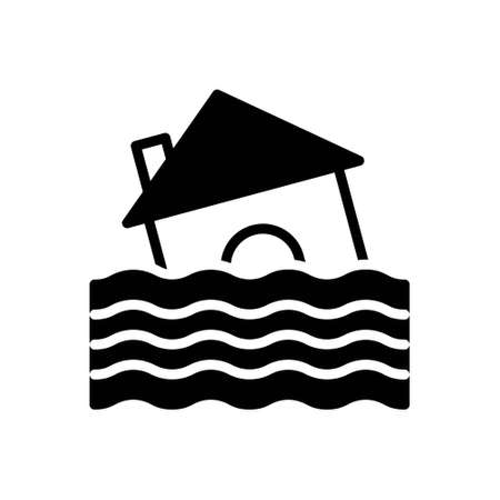 Icon for flood,delugeのイラスト素材