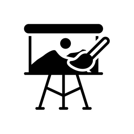 Icon for canvas,exhibitionsのイラスト素材