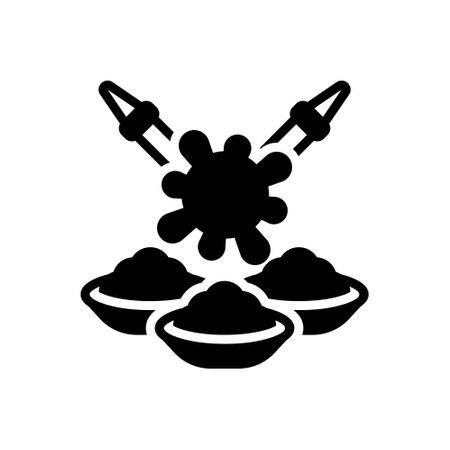 Icon for holi,festival of coloursのイラスト素材