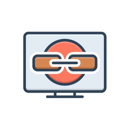 Icon for backlinks,hyperlinkのイラスト素材