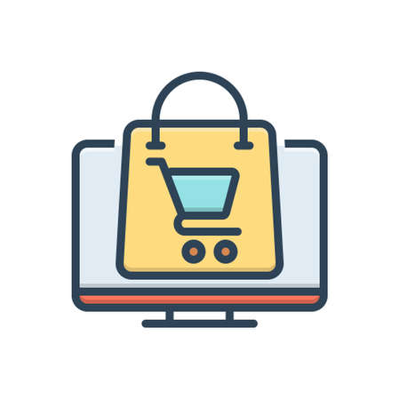 Icon for online shopping,cart,ecommerceのイラスト素材