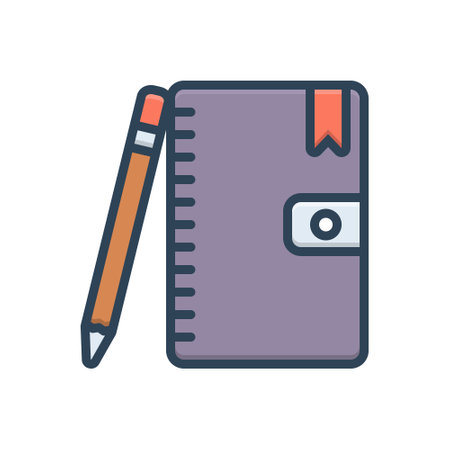 Icon for agenda,scheduleのイラスト素材