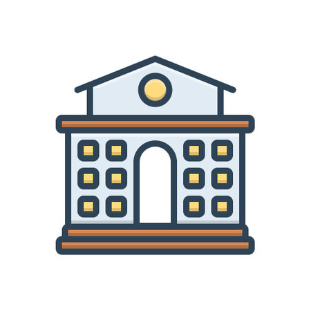 Icon for school,buildingのイラスト素材