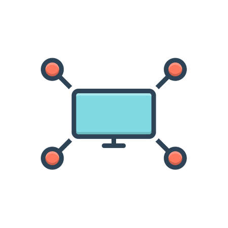 Icon for distribution channels ,commerceのイラスト素材