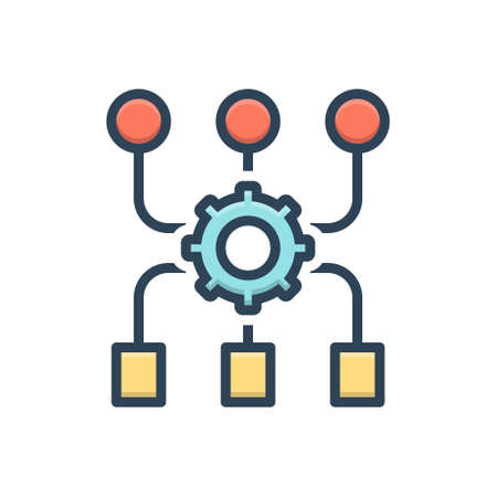 Icon for program algorithm ,accessのイラスト素材