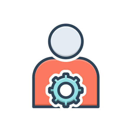 Icon for user settings ,memberのイラスト素材