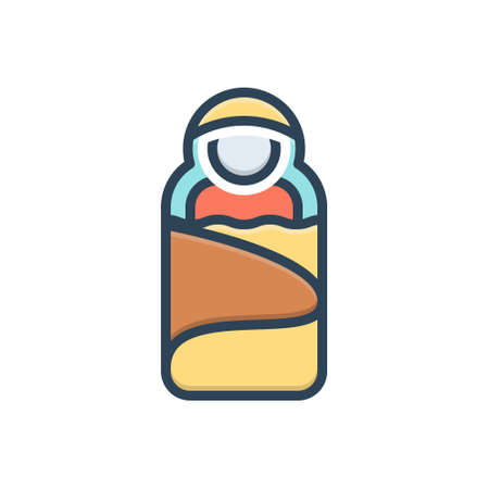 Icon for new born ,babyのイラスト素材