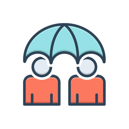 Icon for insurance,permanentのイラスト素材