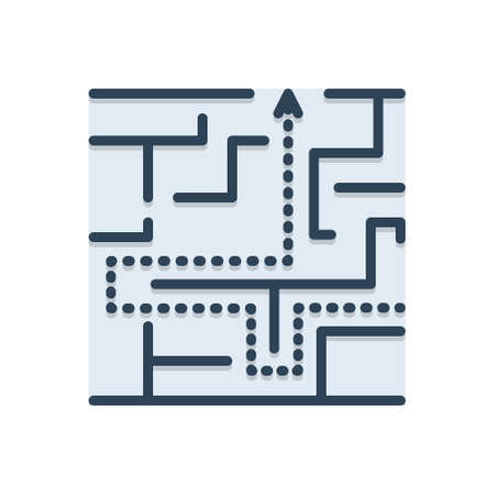 Icon for maze,complicationのイラスト素材