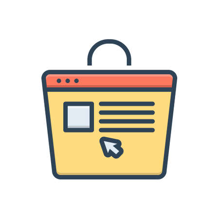 Icon for ecommerce,browsingのイラスト素材