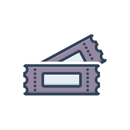 Icon for ticket,stickerのイラスト素材