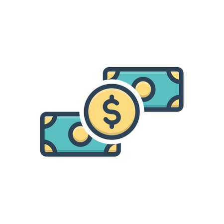 Icon for dollar, legal tender, currency, financeのイラスト素材