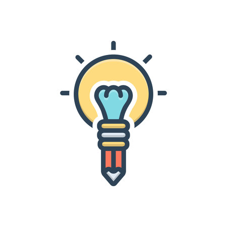 Icon for creativity, cleverness, genius, imaginationのイラスト素材