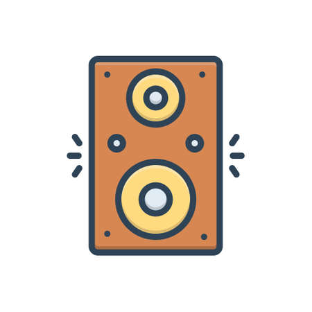 Icon for old speaker,wooferのイラスト素材