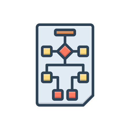 Icon for workflow planning,workflow,planning