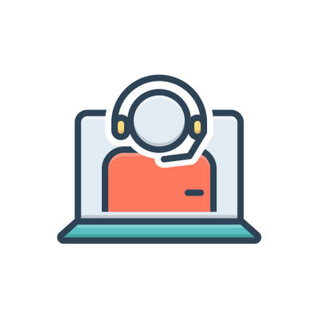 Icon for callcenter operatorのイラスト素材