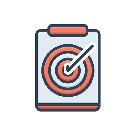 Icon for archery note,chart,documentのイラスト素材