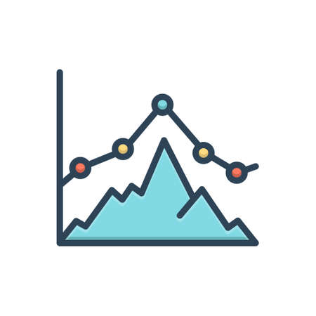 Icon for business graph,business,graphのイラスト素材