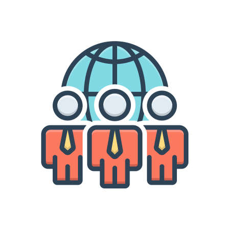 Icon for global managementのイラスト素材