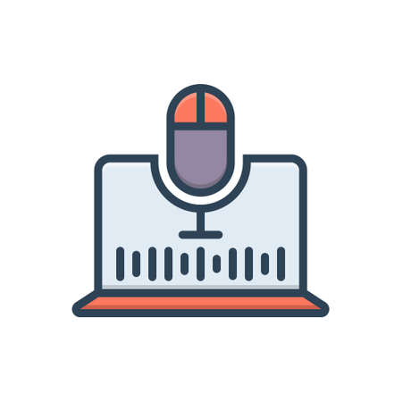 Icon for intelligent personal assistant,techのイラスト素材