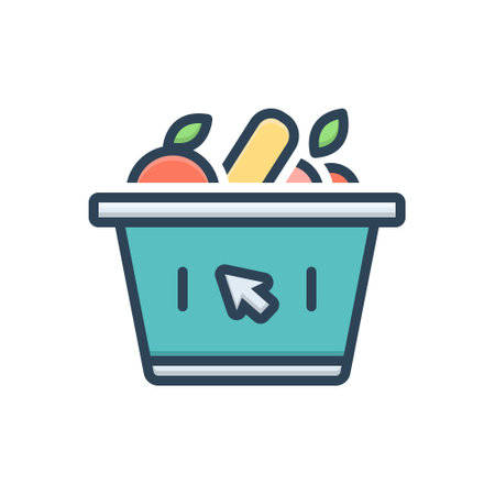 Icon for supermarket,variety store,groceryの写真素材