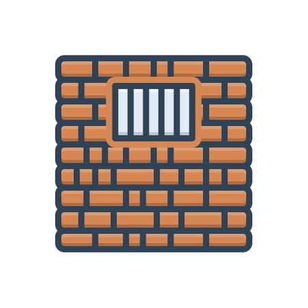 Icon for jail,imprisonmentの写真素材