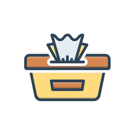 Icon for wet wipes,wet,wipesのイラスト素材