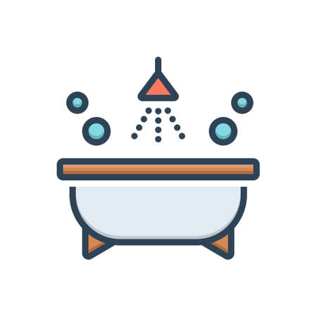 Icon for bathtub,bathroomのイラスト素材