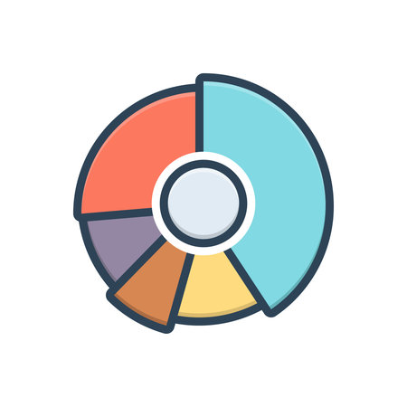 Icon for pie chart,piechartのイラスト素材