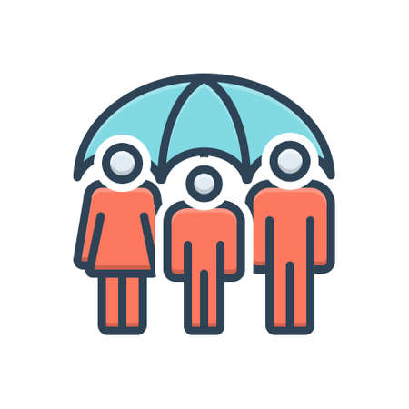 Icon for life insurance,insuranceのイラスト素材
