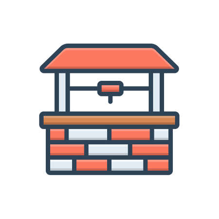 Icon for well,pit,waterのイラスト素材