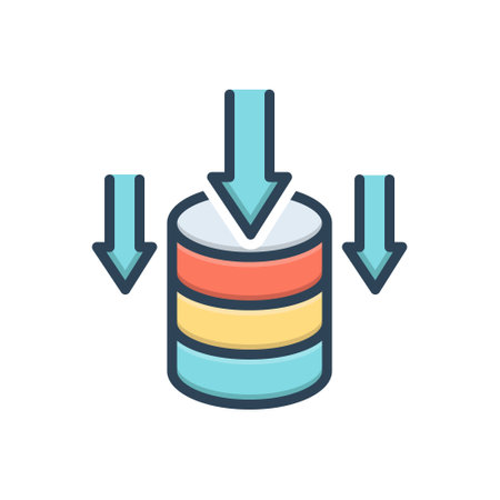 Icon for data storage,stockのイラスト素材