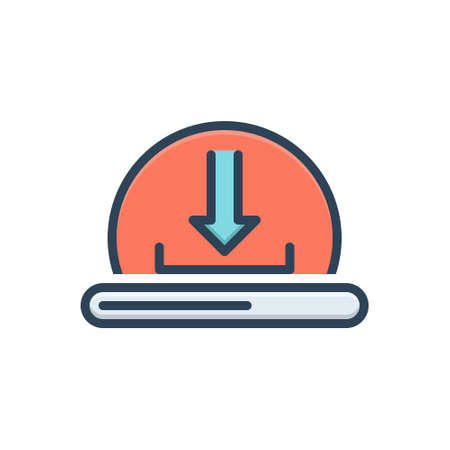 Icon for download,computerizeのイラスト素材
