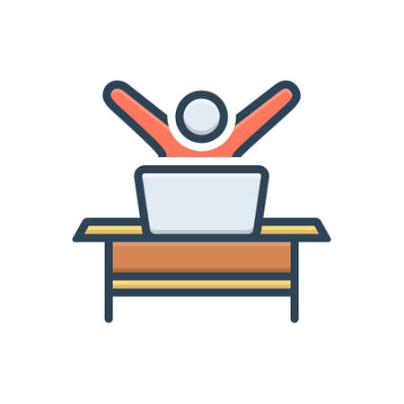 Icon for eager,avidのイラスト素材