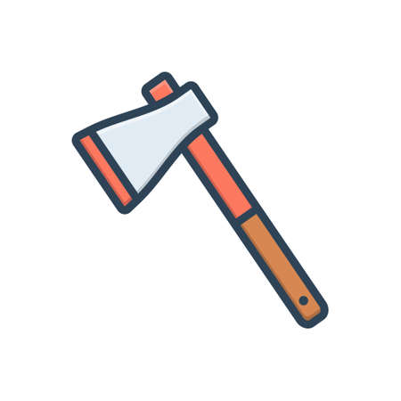 Icon for axe ,hatchetのイラスト素材