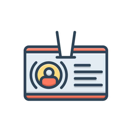 Icon for identification,identityのイラスト素材