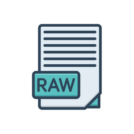 Icon for raw,fileのイラスト素材