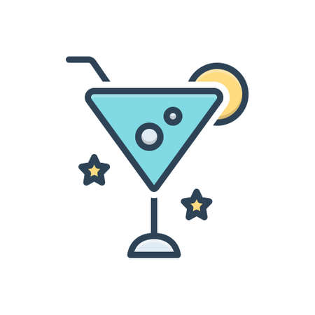 Icon for martini cocktailのイラスト素材