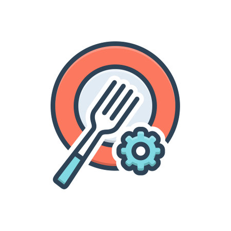 Icon for plate-settingのイラスト素材