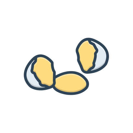 Icon for raw,uncooked eggのイラスト素材