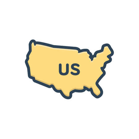 Icon for us,mapのイラスト素材