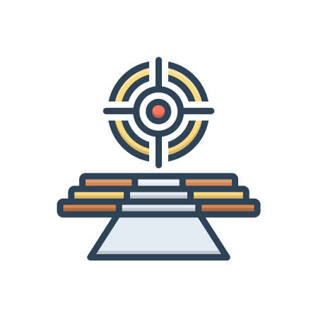 Icon for goal,desired resultのイラスト素材