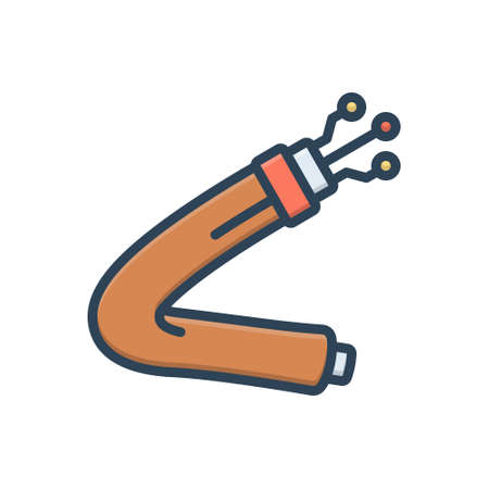 Icon for fiber,cableのイラスト素材