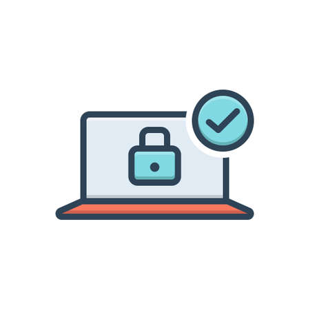 Icon for certain,secureのイラスト素材