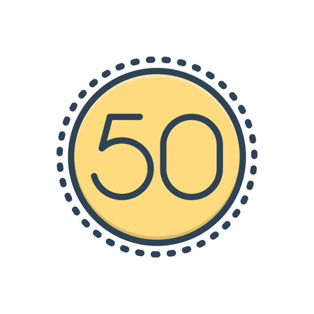 Icon for fifty,number